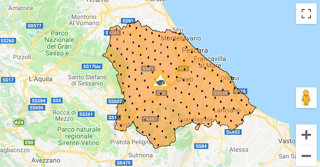criticità abruzzo meteo 13-14 luglio 2019