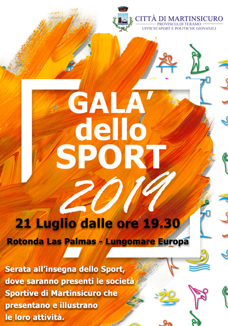 galà dello sport Martinsicuro 2019