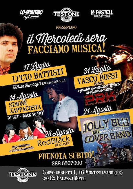 Mercoledì sotto le stelle all'ex Palazzo Monti, programma estate 2019