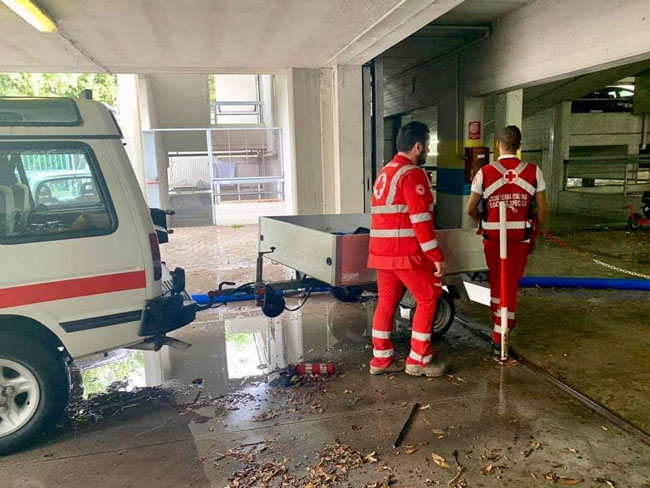 intervento croce rossa pescara maltempo