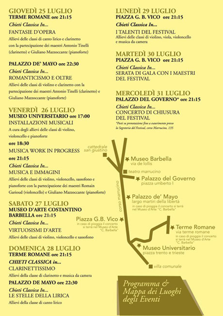 programma chieti classica