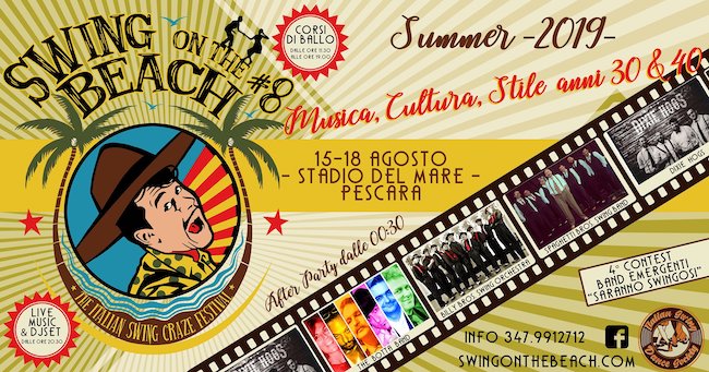 swing on the-beach 15-18 agosto 2019