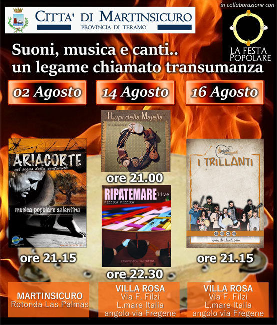 martinsicuro suoni musica canti agosto 2019