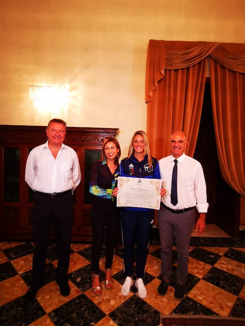 premiazione atleta sara brogneri