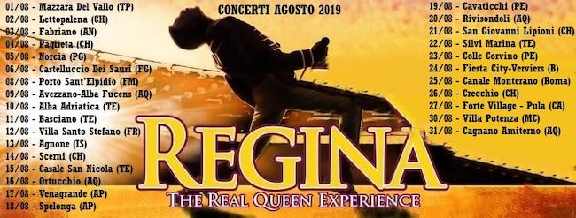 regina the real queen experience tour 2019