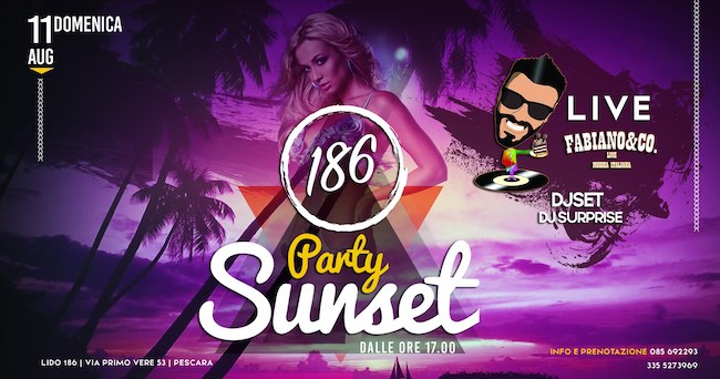 sunset party 11 agosto 2019