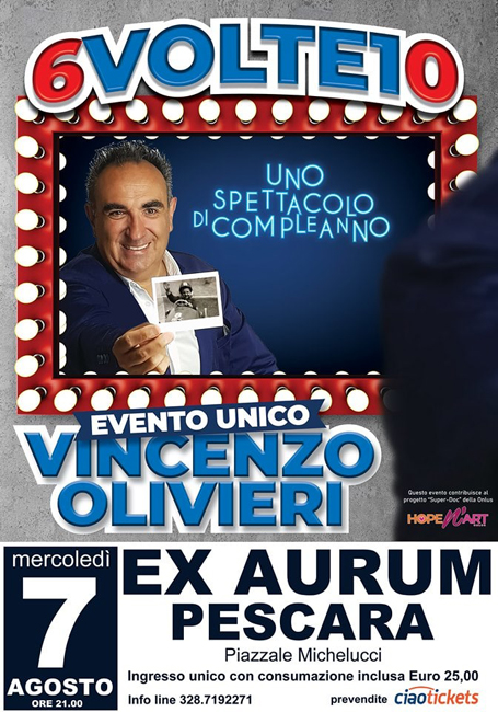 vincenzo olivieri show 7 agosto 2019
