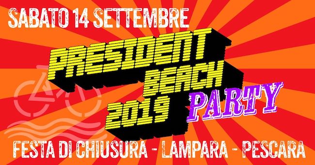 president beach party 14 settembre 2019