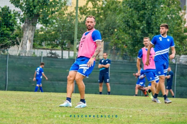 allenamento Pescara calcio 9 ottobre 2019