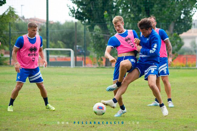 allenamento pescara 15 ottobre 2019