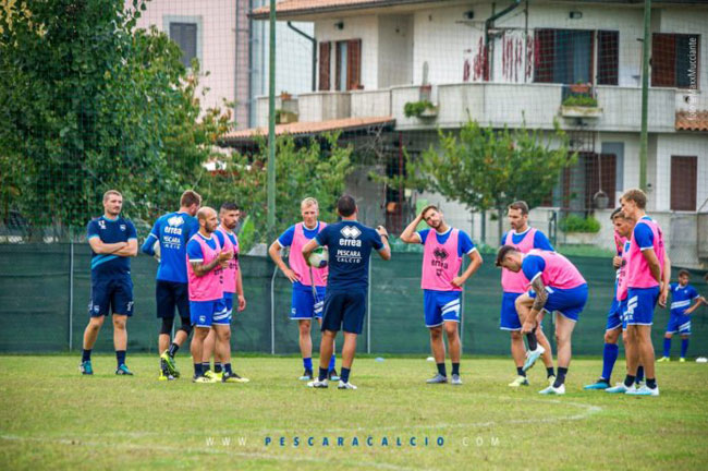 allenamento pescara 3 ottobre 2019