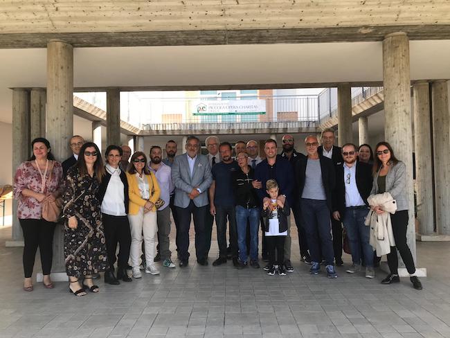 Amministratori e consiglieri del Comune di Giulianova in visita alla Piccola Opera Charitas