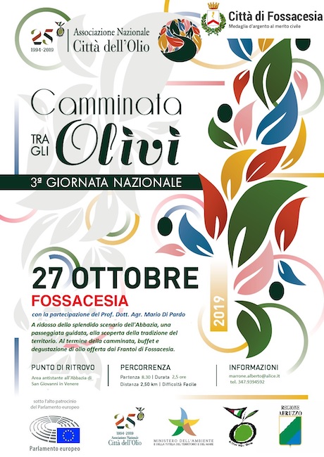 camminata tra gli olivi fossacesia 2019