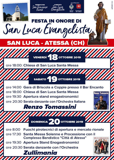 Festa in onore di San Luca Evangelista a San Luca di Atessa