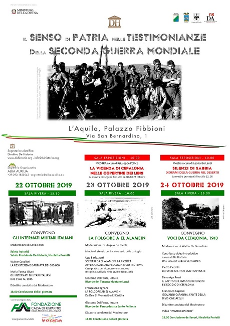 II senso di patria nelle testimonianze della 2° Guerra Mondiale a L'Aquila: dove e quando