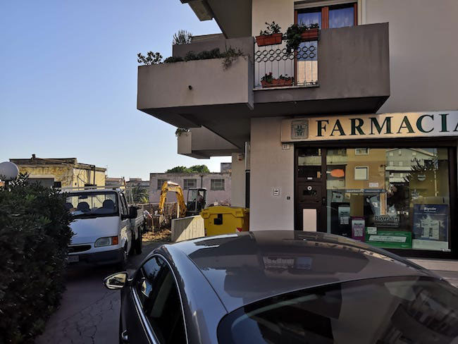lavori parcheggio farmacia Comunale Lanciano