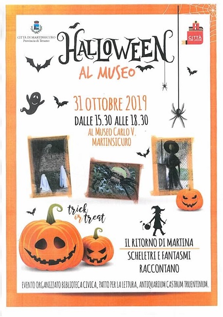 Martinsicuro, al Museo Carlo V Halloween con fantasmi e streghe