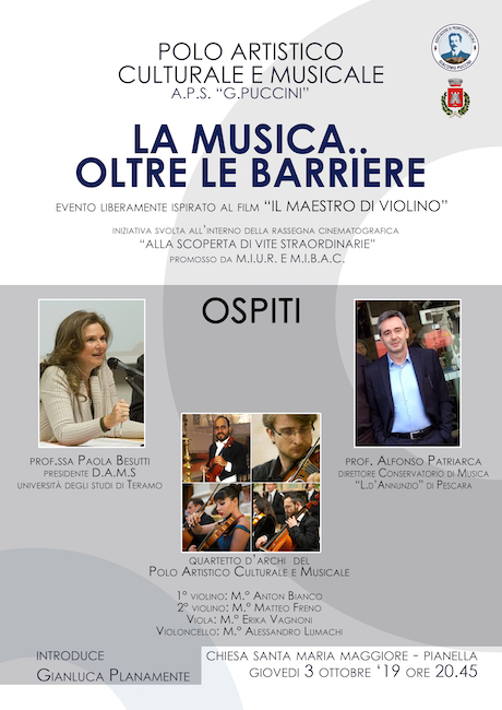 musica oltre le barriere 3 ottobre 2019