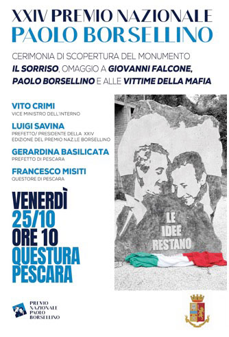 premio borsellino 25 ottobre 2019