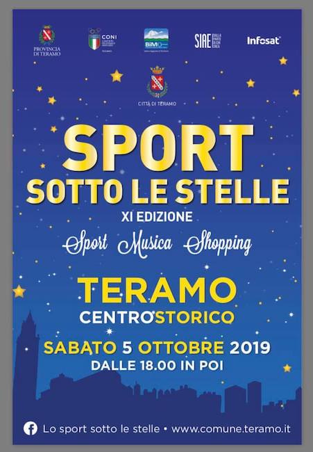 sport sotto le stelle Teramo 2019