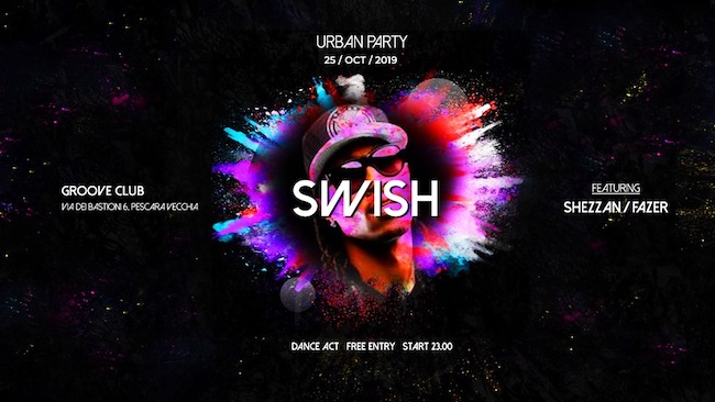 swish urban party 25 ottobre 2019