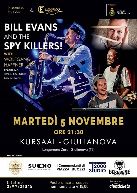 Giulianova, arriva in concerto il leggendario Bill Evans Giulianova, arriva in concerto il leggendario Bill Evans