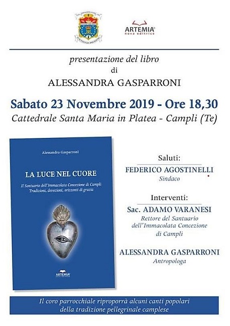 Campli, Alessandra Gasparroni presenta La Luce nel cuore