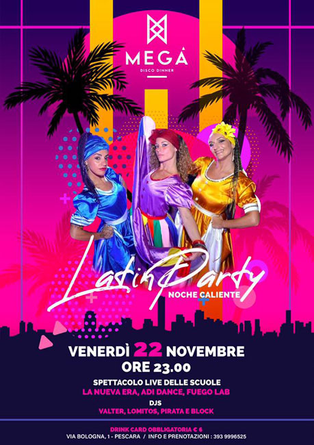 latin party mega 22 novembre 2019