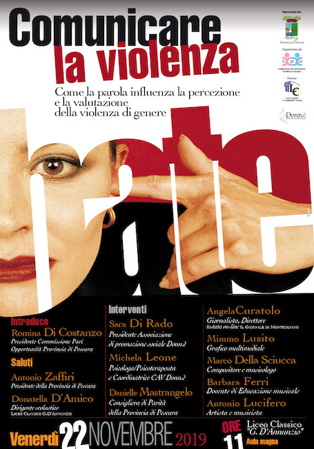 locandina comuicare la violenza 22 novembre 2019