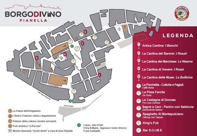 mappa borgo divino pianella 2019