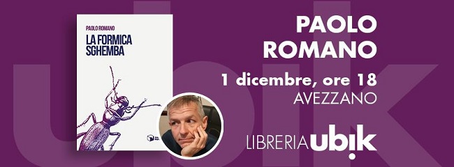 Avezzano, Paolo Romano presenta La formica sghemba