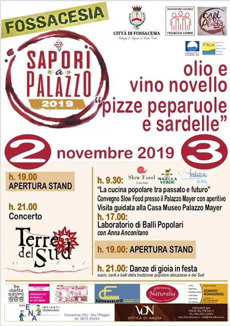 Fossacesia, tutto pronto per la 16° edizione di Sapori a Palazzo