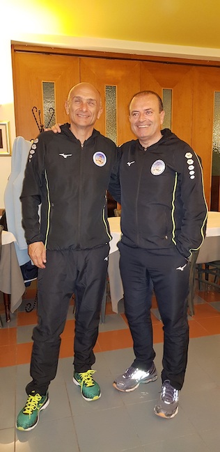 Gabriele Tarquini e Luca Delli Compagni con la divisa sportiva