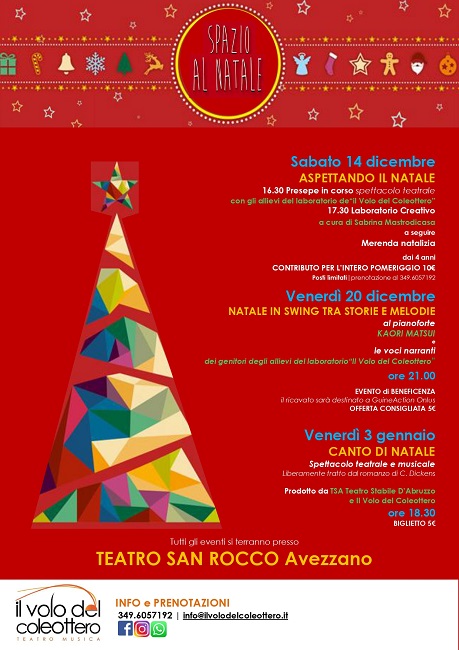 Avezzano, in arrivo Spazio al Natale de Il volo del coleottero Avezzano, in arrivo Spazio al Natale de Il volo del coleottero