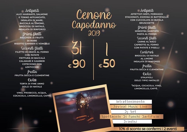 Piatto Di Natale 2020.Capodanno 2020 Alla Pizzeria Bell Aria Di Campo Di Giove