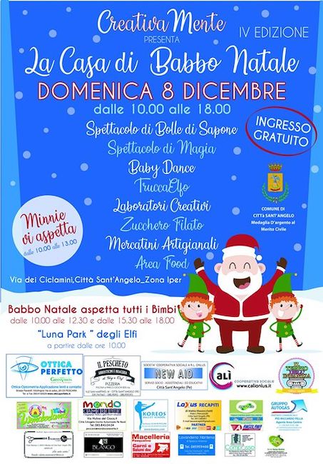 casa babbo natale 8 dicembre 2019