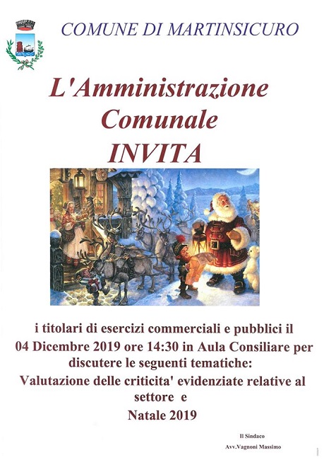 Immagini Relative Al Natale.Martinsicuro L Amministrazione Comunale Incontra I Commercianti