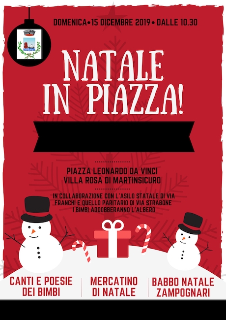 locandina natale in piazza
