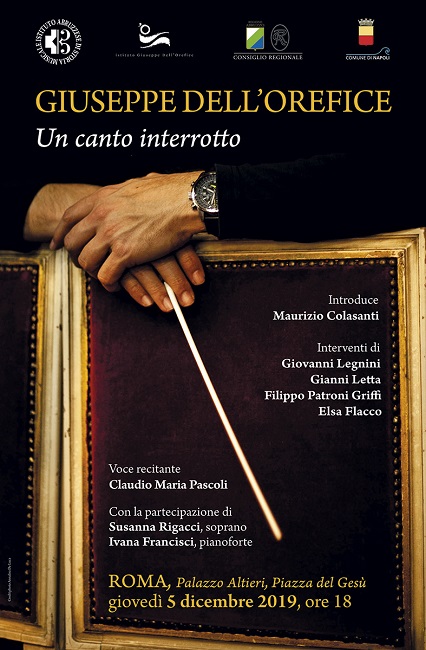 A Roma un concerto in ricordo di Giuseppe dell'Orefice