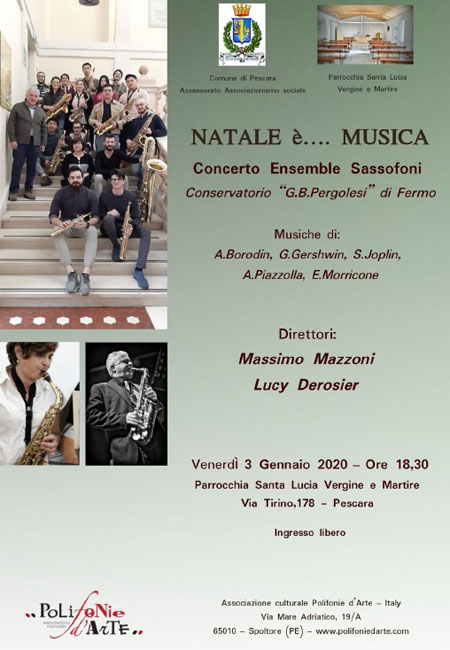 natale é musica Pescara 3 gennaio 2020