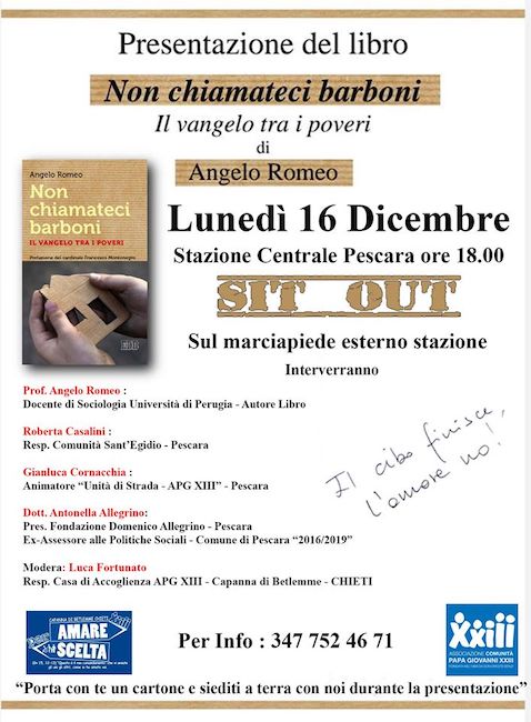 non chiamateci barboni angelo romeo