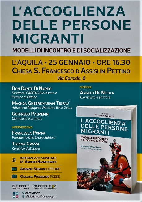 Tiziana Grassi presenta "L'accoglienza dei migranti" a Roma e a L'Aquila