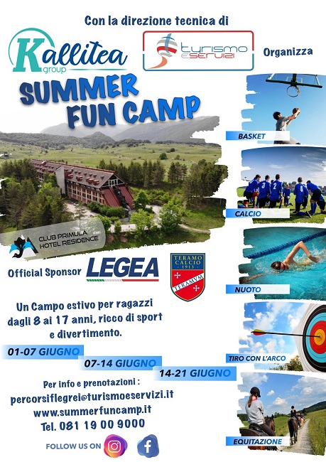 Pescasseroli, a giugno il primo Summer Fun Camp
