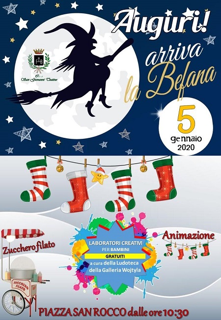 A San Giovanni Teatino arriva la Befana con tante sorprese