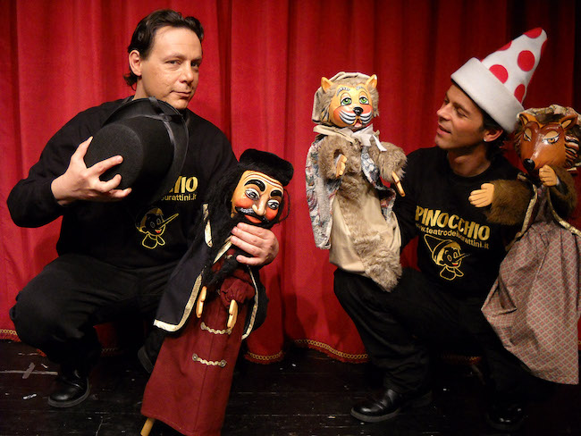 Andrea Bertinelli e Vioris Sciolan del Teatro Umbro dei Burattini