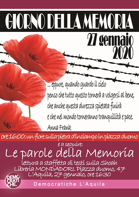 giorno della memoria l'aquila giorno della memoria l'aquila