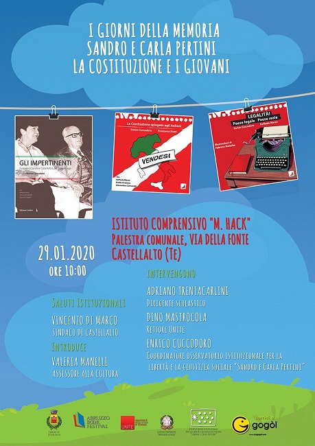 A Castellalto l'iniziativa “I giorni della memoria. La Costituzione e i giovani”.