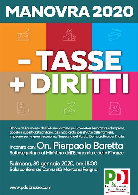 il sottosegretario Baretta a Sulmona