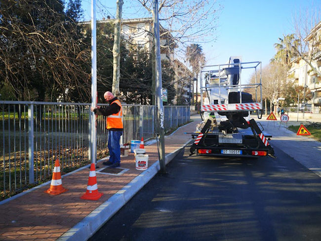 lavori illuminazione parco
