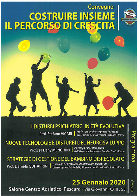 problemi età evolutiva convegno 25 gennaio 2020